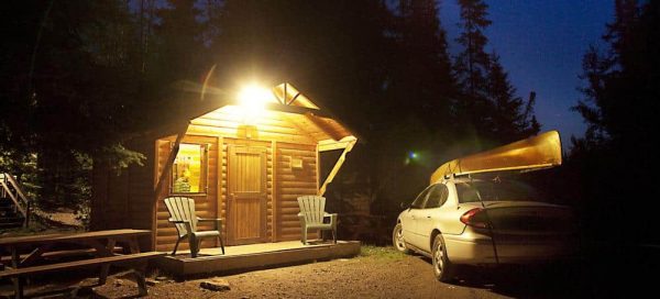 Private bunkhouse for night before BWCA canoe trip